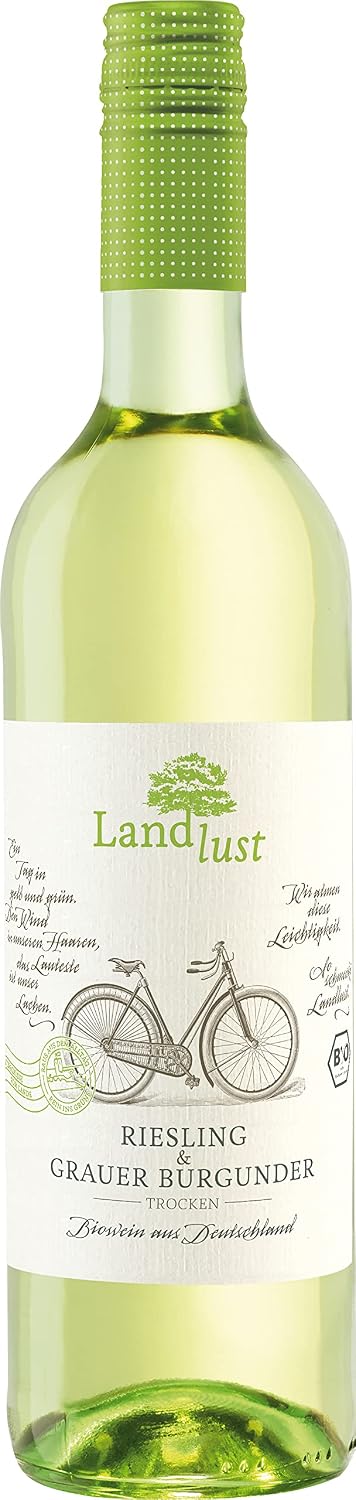 Landlust Riesling-Grauburgunder trocken, Bio-Weißwein (1 x 0,75 l)