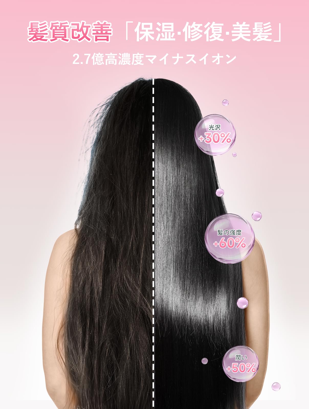 Amazon.co.jp: 【2025革新強化版】ドライヤー 大風量 ヘアドライヤー 