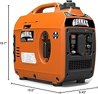 Vista 10 de GENMAX Generator，EPA Compliant, Eco-Mode Feature, Ultra Lightweight for Backup Home Use & Camping