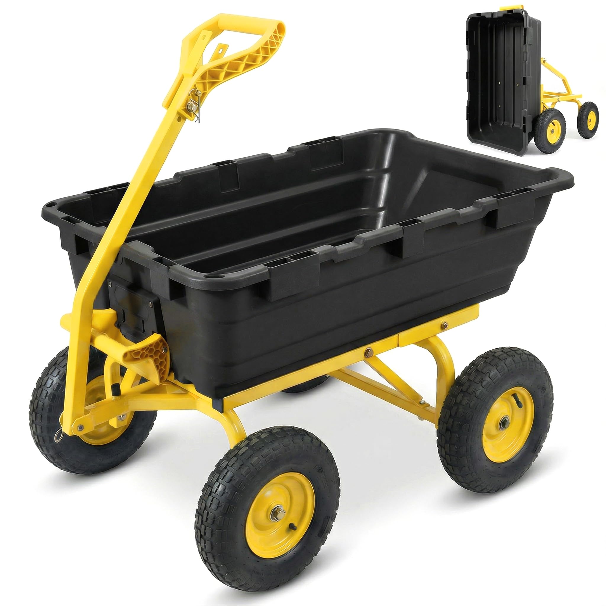 Sekey 1400 lb Garden Dump Cart