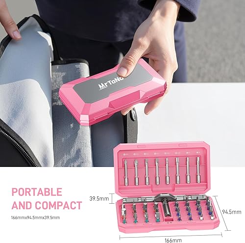 Miniatura 9 de Kit de herramientas de destornillador magnético profesional 42 en 1, puntas de precisión multifuncionales para PC, cámara, teléfono inteligente,