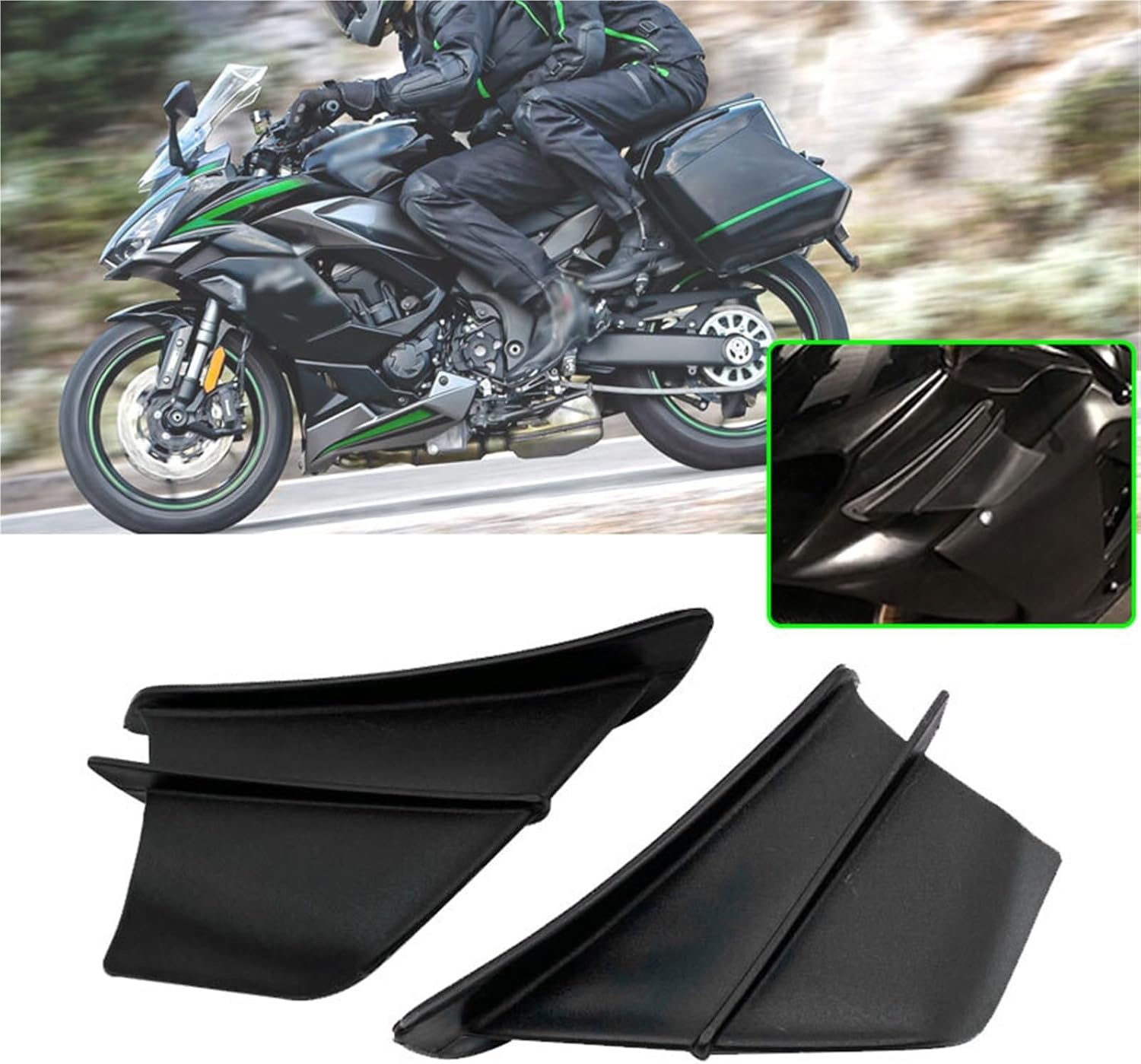 バイク フェアリング カワサキ Z1000SX Ninja 1000 Tourer Z1000 ZG1000 H2 ダウンウィングレ