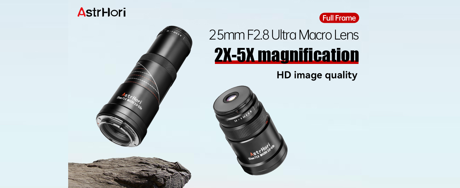 Amazon.com : AstrHori 25mm F2.8 Macro Camera Lens Full Frame 2X-5X