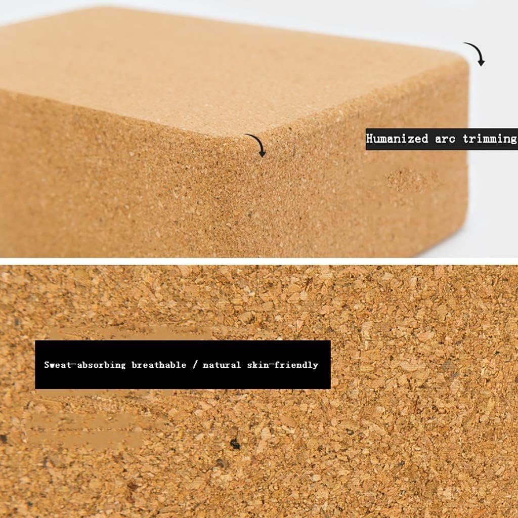 Yoga Blocks Moisture Resistant High Density Foam Fitness Bricks for Pilates, Yoga Blocks,Foam support Brick,Yoga Block Non-Slip Yoga Brick 1 pc or 2 pcs Set/Natural Cork Brick for Pilates, Fitness and