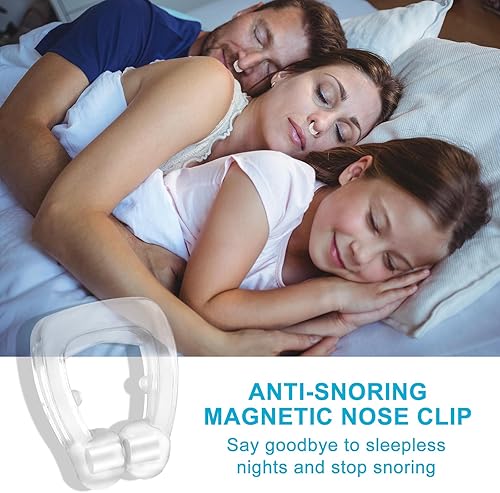 Miniatura 4 de Dispositivos antironquidos - Clip magnético de silicona para la nariz antirronquidos - Solución eficaz para ronquidos - Duerme cómodo para hombres y