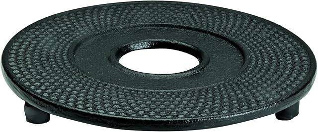 IBILI Teapot Trivet Oriental of cast Iron, Black, 13 x 13 x 7 cm