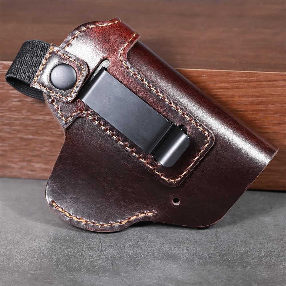 Funda de Cuero para Pistola, Bolsa Oculta para Pistola con cinturón, Funda táctica para cinturón, Funda para Arma para la mayoría de los tamaños de Pistolas