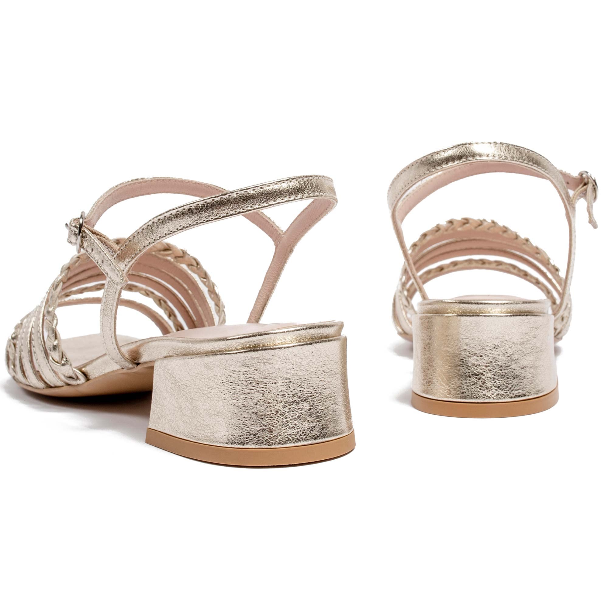 L37 HANDMADE SHOES Love To The World, Sandalia de tacón Mujer