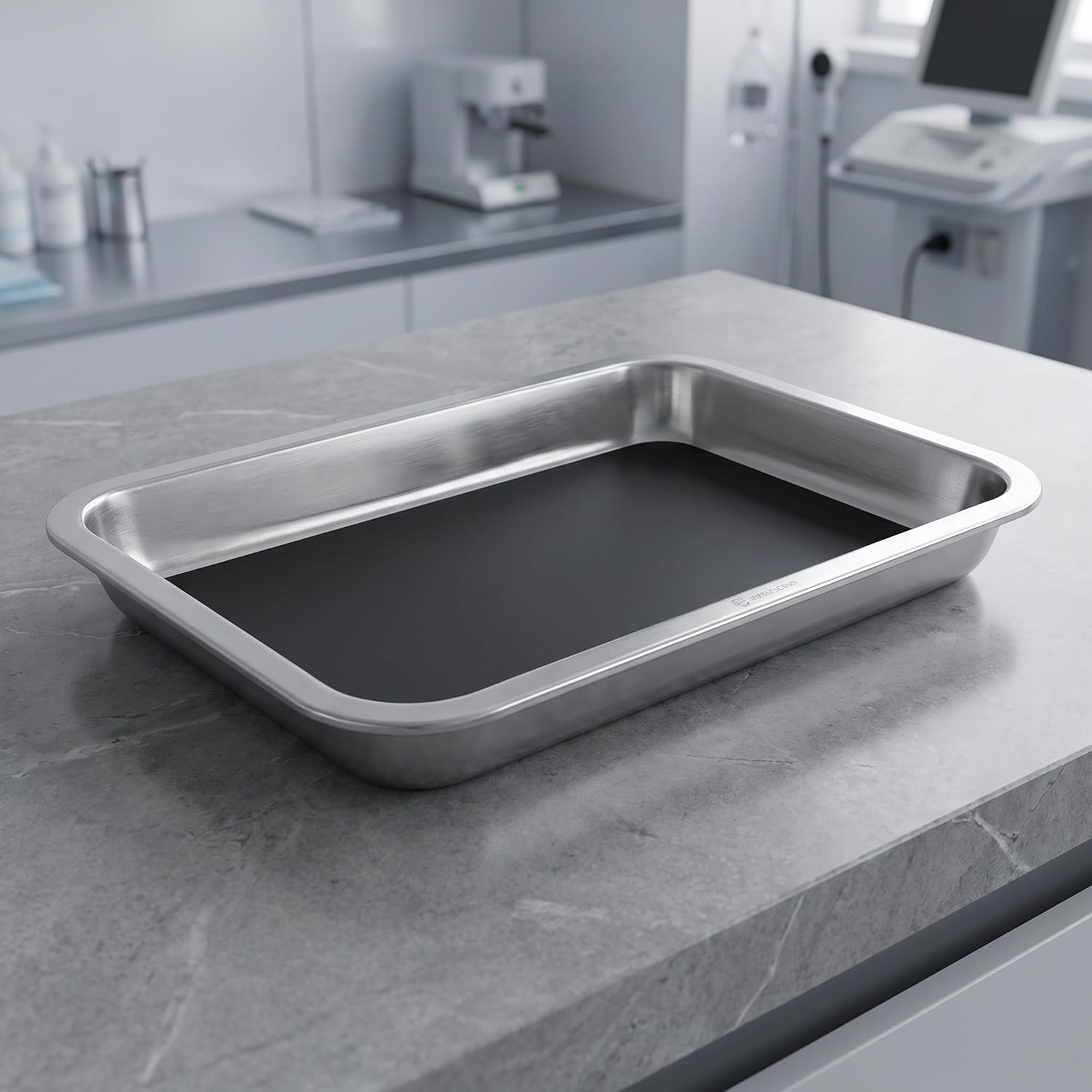 Dissecting Tray Stainless Steel 4pcs and Thickened Edge with Wax-Lined Surface Enhanced Stability and Antislip Design for Biology Labs for Stem Education and Student Use