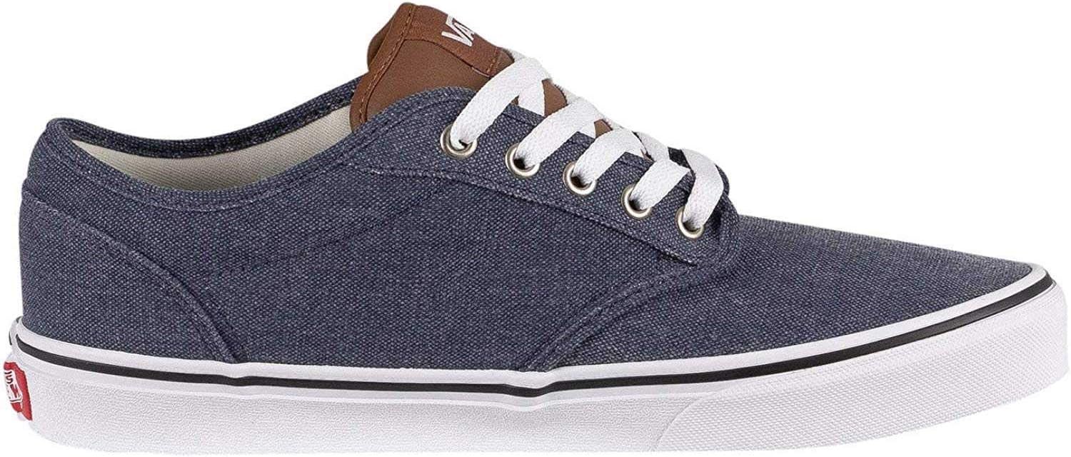 Vans Unisex Classic Slipon Sneaker 6.5 Blue Enzyme Wash Dress Blues White W57