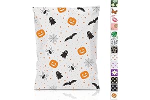 JinRuiKJ 100 Count Halloween Poly Mailers Packing Mailing Bags