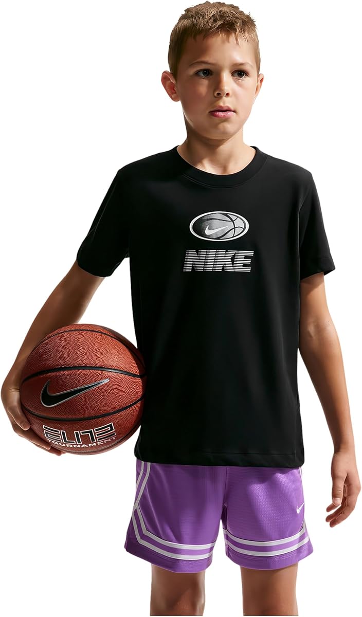 Nike Unisex Big Kids' Dri-FIT Basketball T-Shirt - Boys and Girls