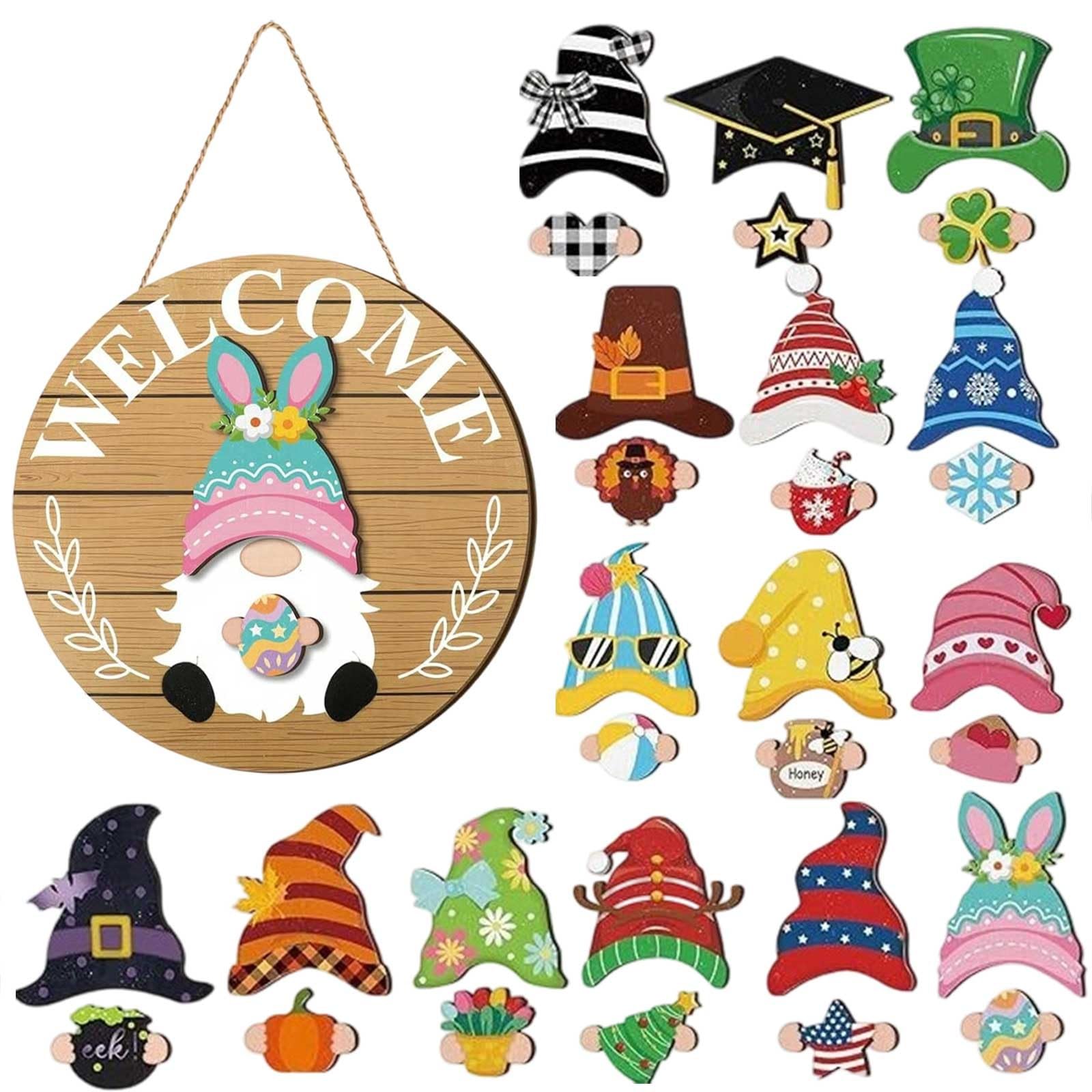 Ropa intercambiable para perros, una variedad de placas de puerta de festival se cuelgan con carteles, colgantes de temporada, decoraciones de Navidad y Halloween, decoración colgante de puerta de