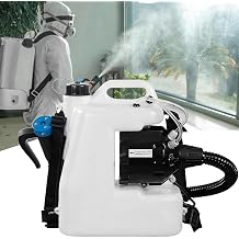 Electric Backpack Fog Machine, 10/12/16L ULV Atomizer Sprayer, Portable Commercial Sprayer with Hose for Indoor/Outdoor Garden Greenhouse Fogging Solutions