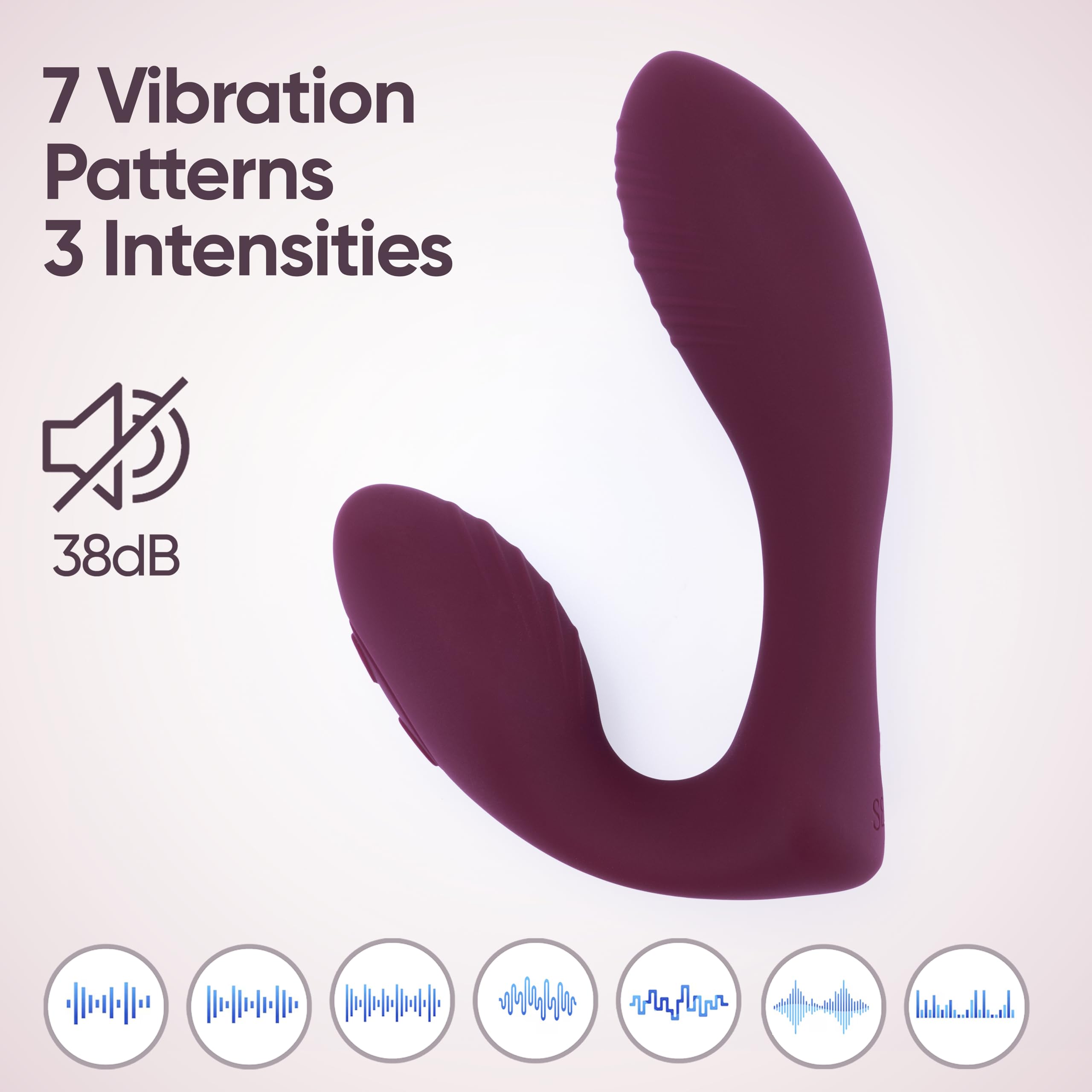 SELOVE – Klitoris- & G-Punkt-Vibrator für Frauen mit Fernbedienung, Wearable, Flexibler Sitz (Deep Purple)