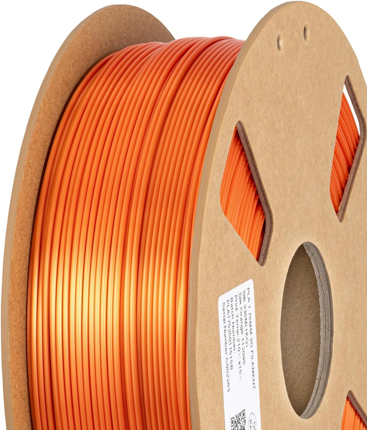Silk Orange PLA 3D Printer Materials 1.75 mm 1KG