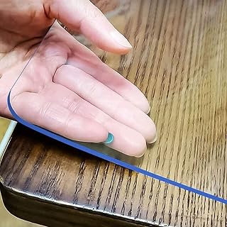 LovePads 16x36 Clear Table Protector Mat 1.5mm Thick Waterproof PVC Desk Pad for Dining Office Furniture