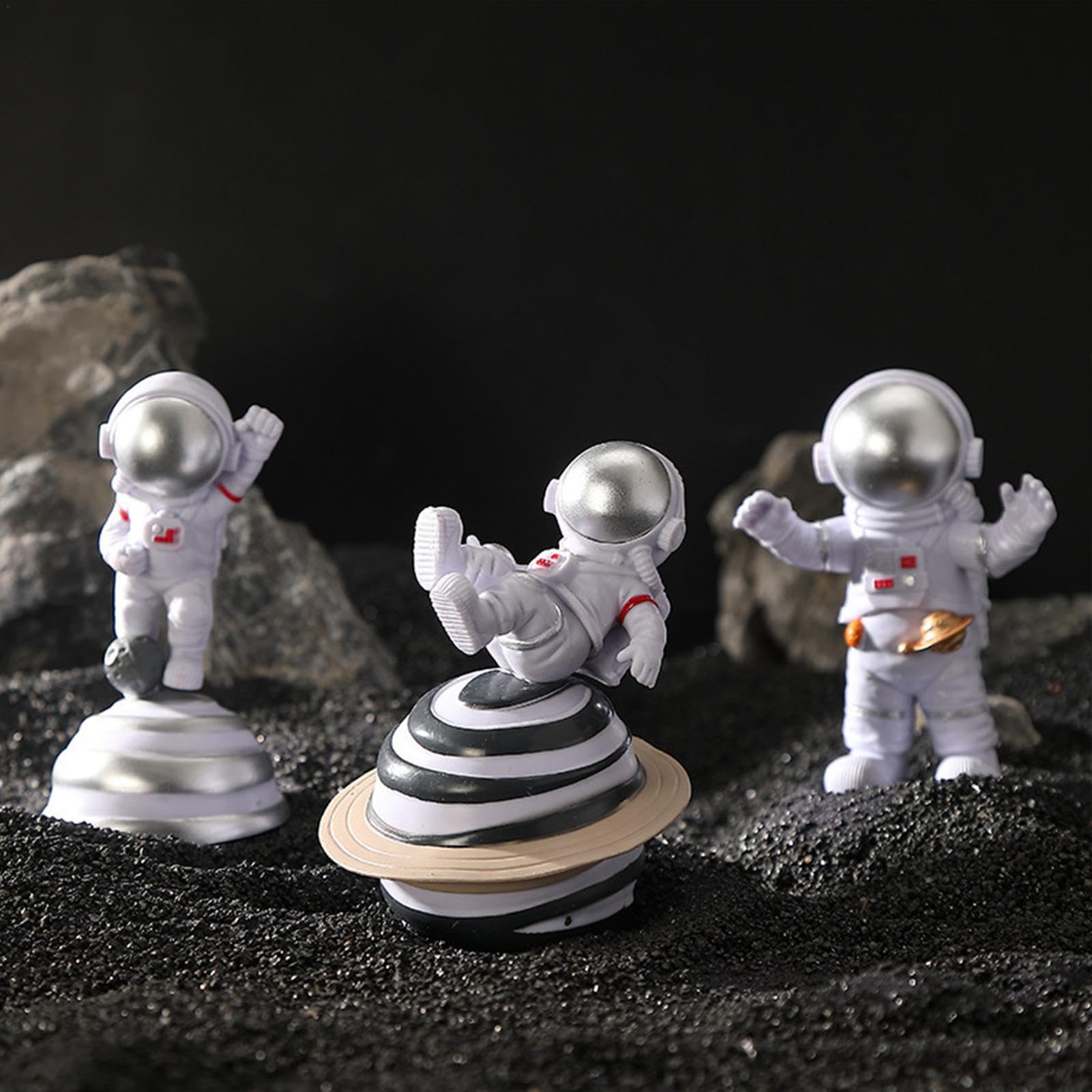 Figura de Astronauta, 7 estatuas de Astronauta de Resina, estatuas de
