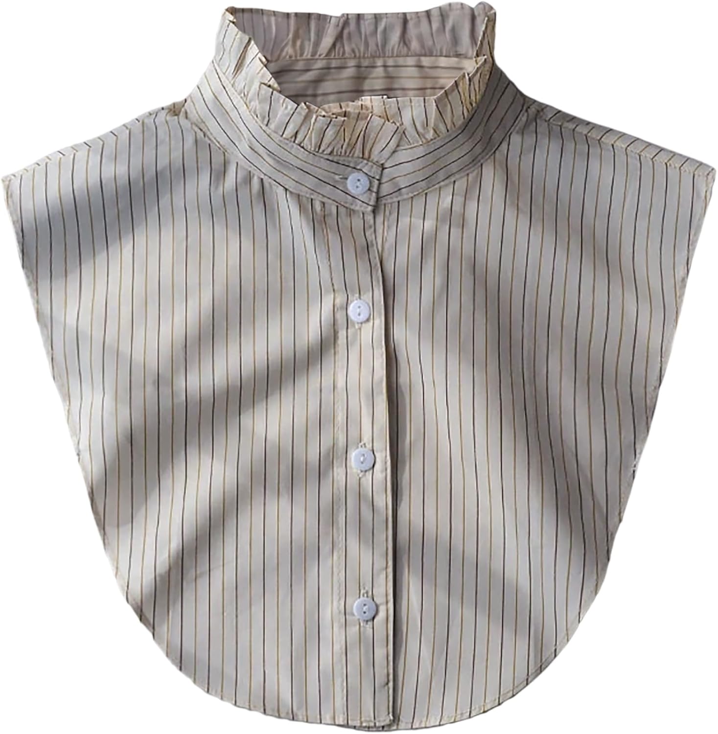 NIDMIDO Women Ruffle Mock Neck Detachable Half Blouse Shirts Fake Collar Dickey Collar Faux False Collar for Girls