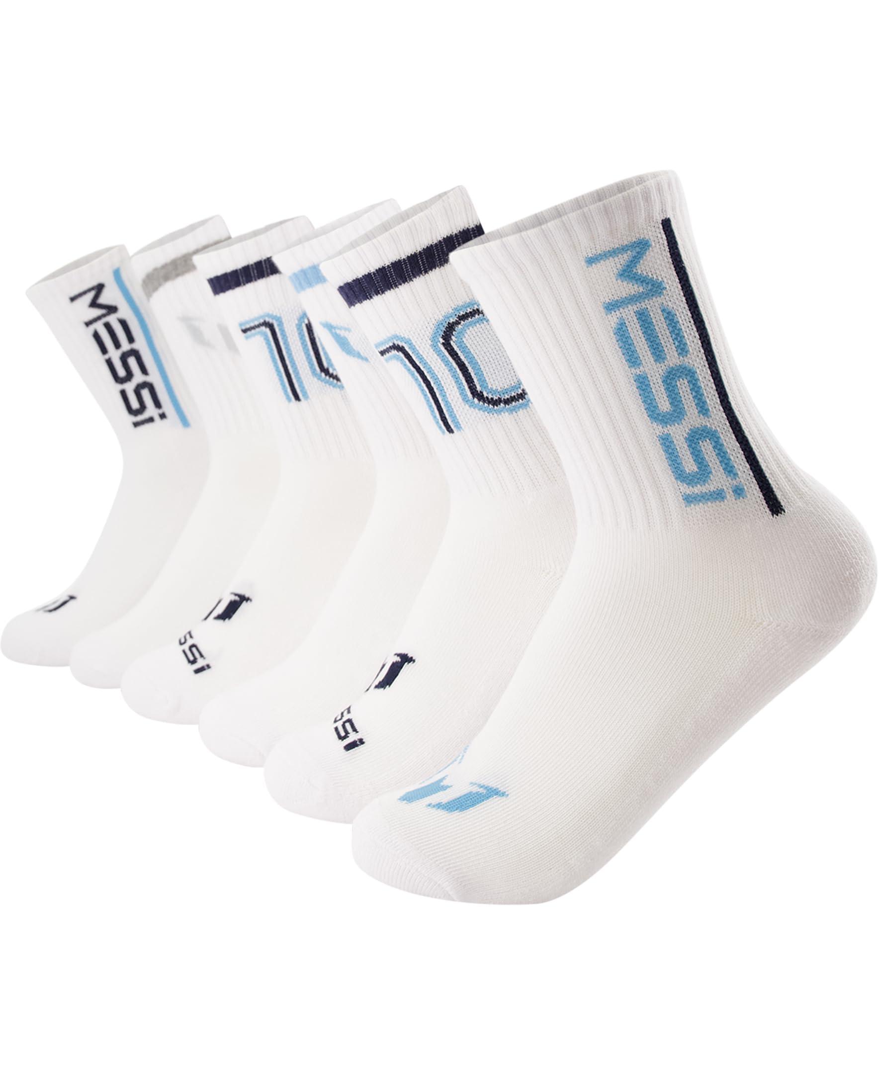 Messi Boys Lifestyle Crew Socks Pack Soft And Stretchy
