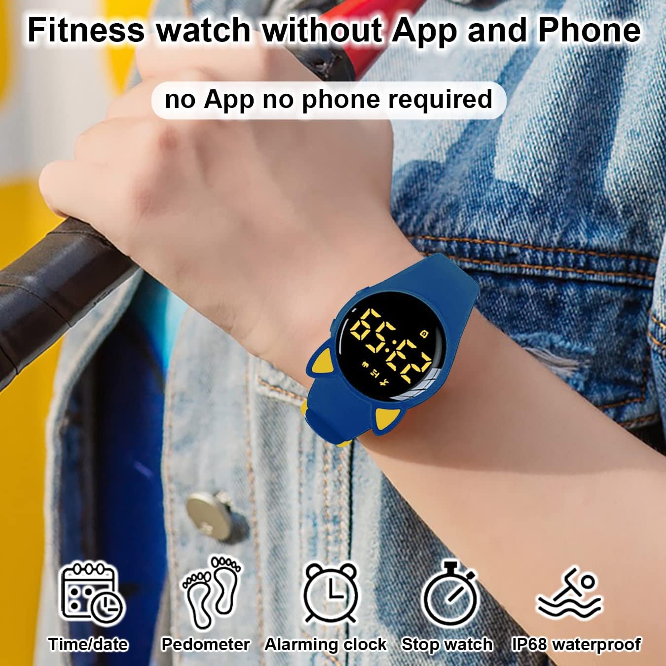 HUYVMAY Fitness Tracker Podomètre Montre De Fitness étanche Tracker D