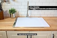 Vista 5 de Trece Chefs Tabla de cortar extra grande 24 x 18 marrón - 1/2" de grosor de plástico HDPE para carne cocida, grado profesional NSF para cocinas