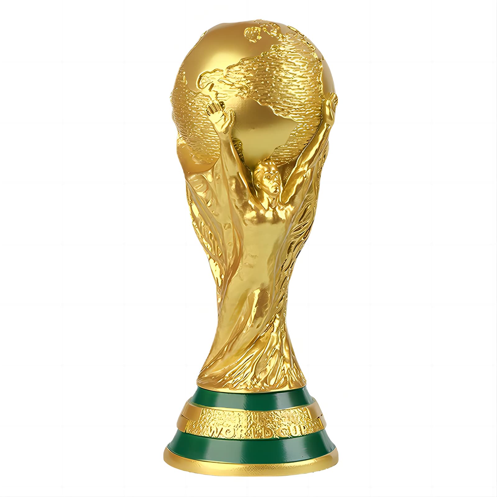 World Cup Trophy Replica 2022 World Cup Replica Resin Soccer Collectibles Sports Fan Trophy Gold Football Fan Souvenir Football Championship Award Bedroom Office Desktop Decor (5.1 IN-13 CM)