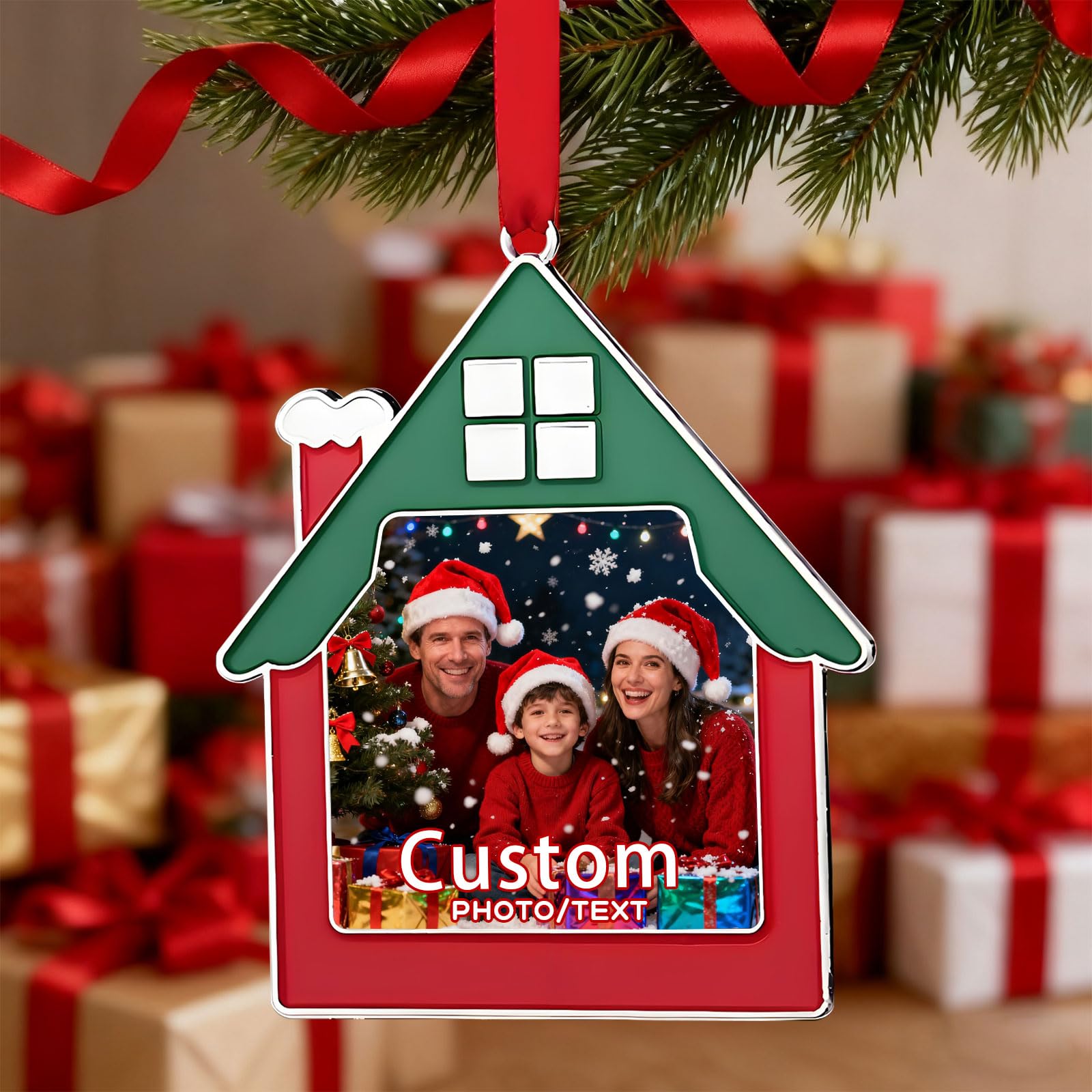 Personalised First Christmas Baubles Gifts Christmas Tree Decorations Custom Xmas Bauble Gift for Mom Dad Family Girls Boys Friends (Christmas Decorations 10)