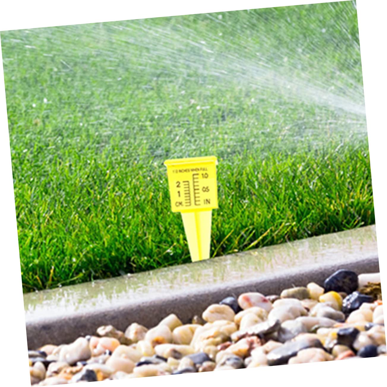 Kisangel 20 Pièces jauge d'arrosage pluviomètre Jardinage Jauge de pluviométrie pour Le Jardin gaie Mesure des précipitations Tasse à mesurer Les précipitations Tasse à mesurer en Plastique