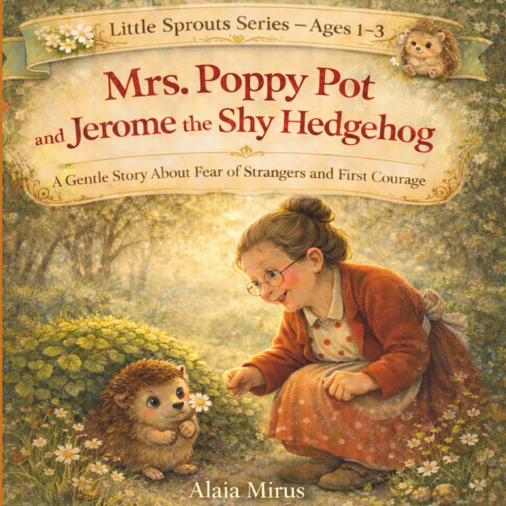 MRS. POPPY POT AND JEROME THE SHY HEDGEHOG: A GENTLE STORY ABOUT FEAR OF STRANGERS AND FIRST COURAGE (Mrs. Poppy Pot’s Emotional Garden)