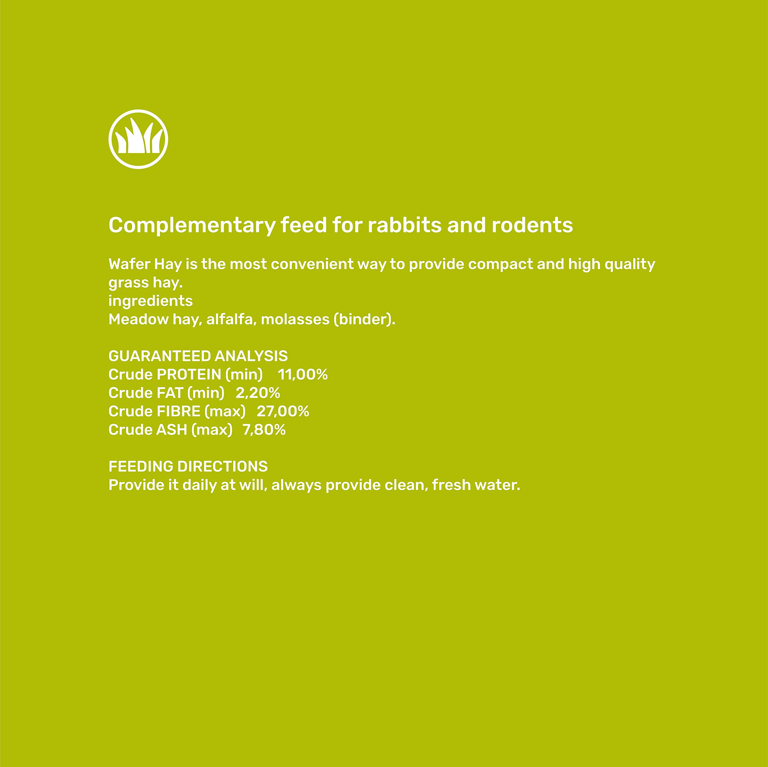 Wafer Hay Per Conigli E Roditori - 2000g Di Cubetti Di Fieno Depolverizzato, Alimento Complementare - Foto 11