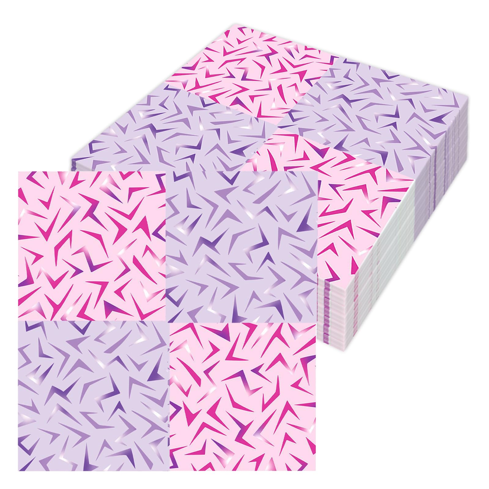 40Pcs Kpop Party Napkins, Pink Purple Lightning Laser Napkins, Disposable Paper Napkins for Birthday Decorations, Kpop Birthday Party Supplies for k pop Fans, Purple Party Tableware, 33x33cm
