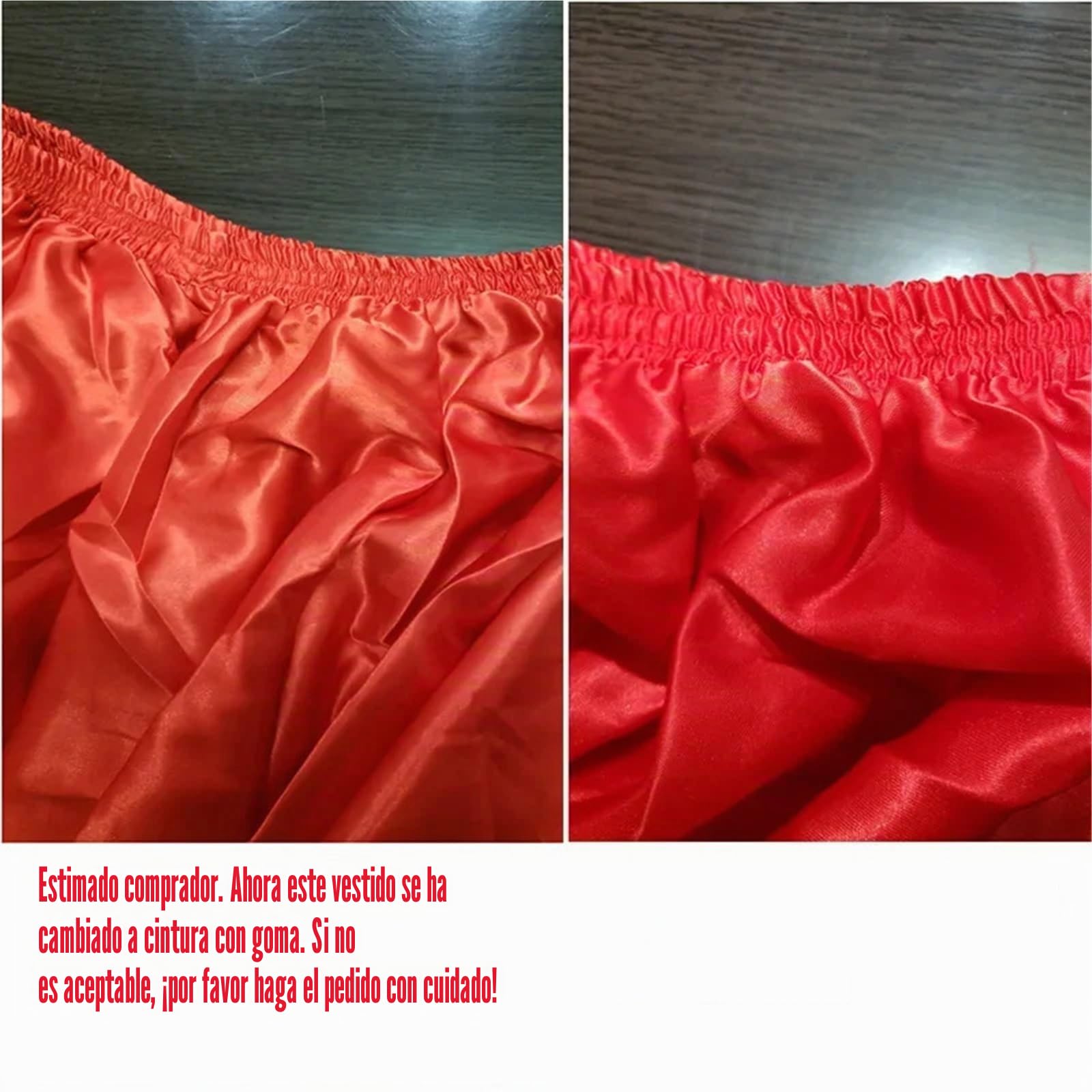 Falda Flamenca Mujer Falda Flamenca for Mujer, Vestido Rojo for actuación en el Escenario, Ropa de Baile salón, vals, Tango, Flamenco