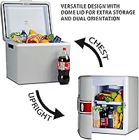 Vista 3 de Koolatron 12V Enfriador y Calentador Sin Hielo – Enfriador Eléctrico Portátil para Coche, Camión, Autocaravana, Barco, Mini Nevera de Lado Duro