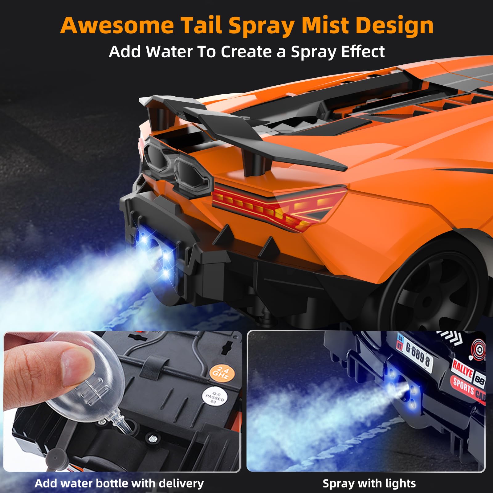 Amazon.co.jp: Sakeye RCドリフトカー 2.4GHz ドリフトRCカー 1/24 4WD