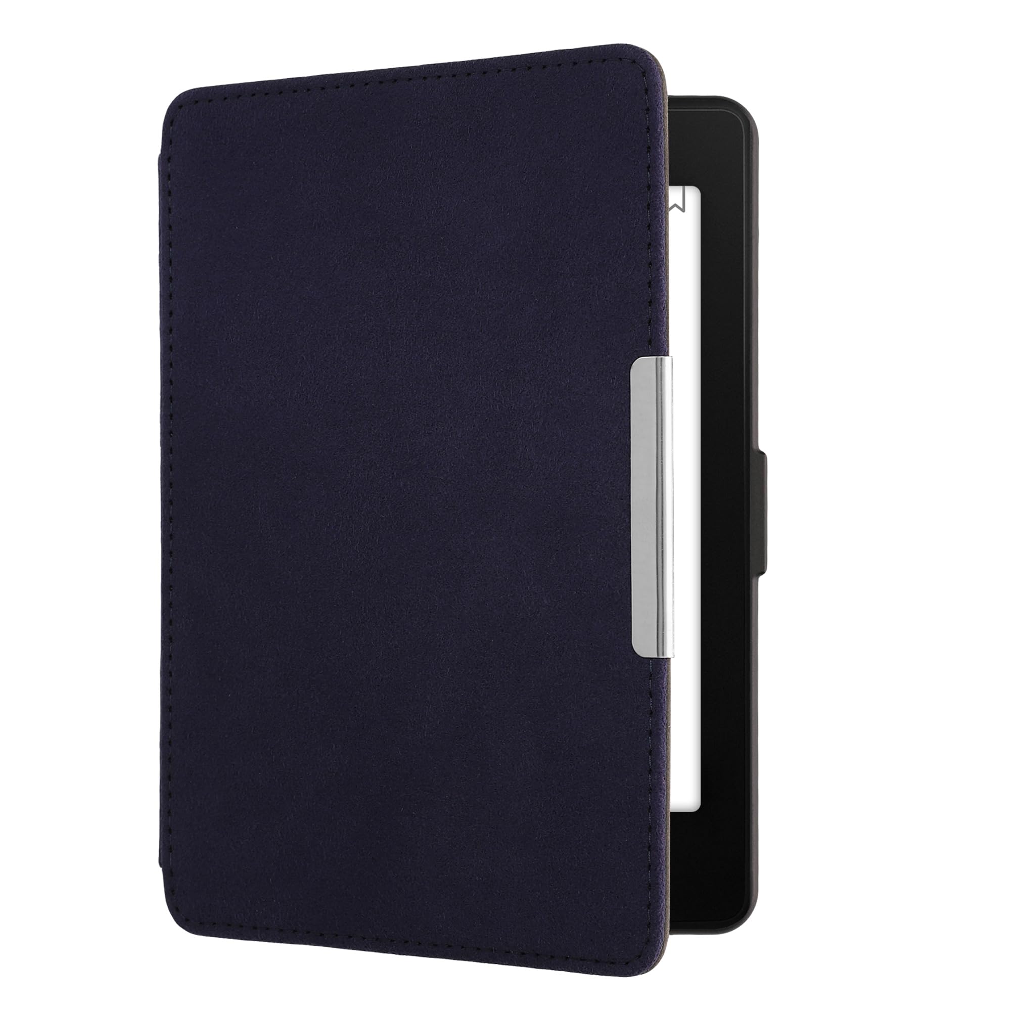 Kwmobile Klapphülle Für Kindle Paperwhite – Mikrofaser, Blau, Mit Magnetverschluss, Kompatibel Bis 2017