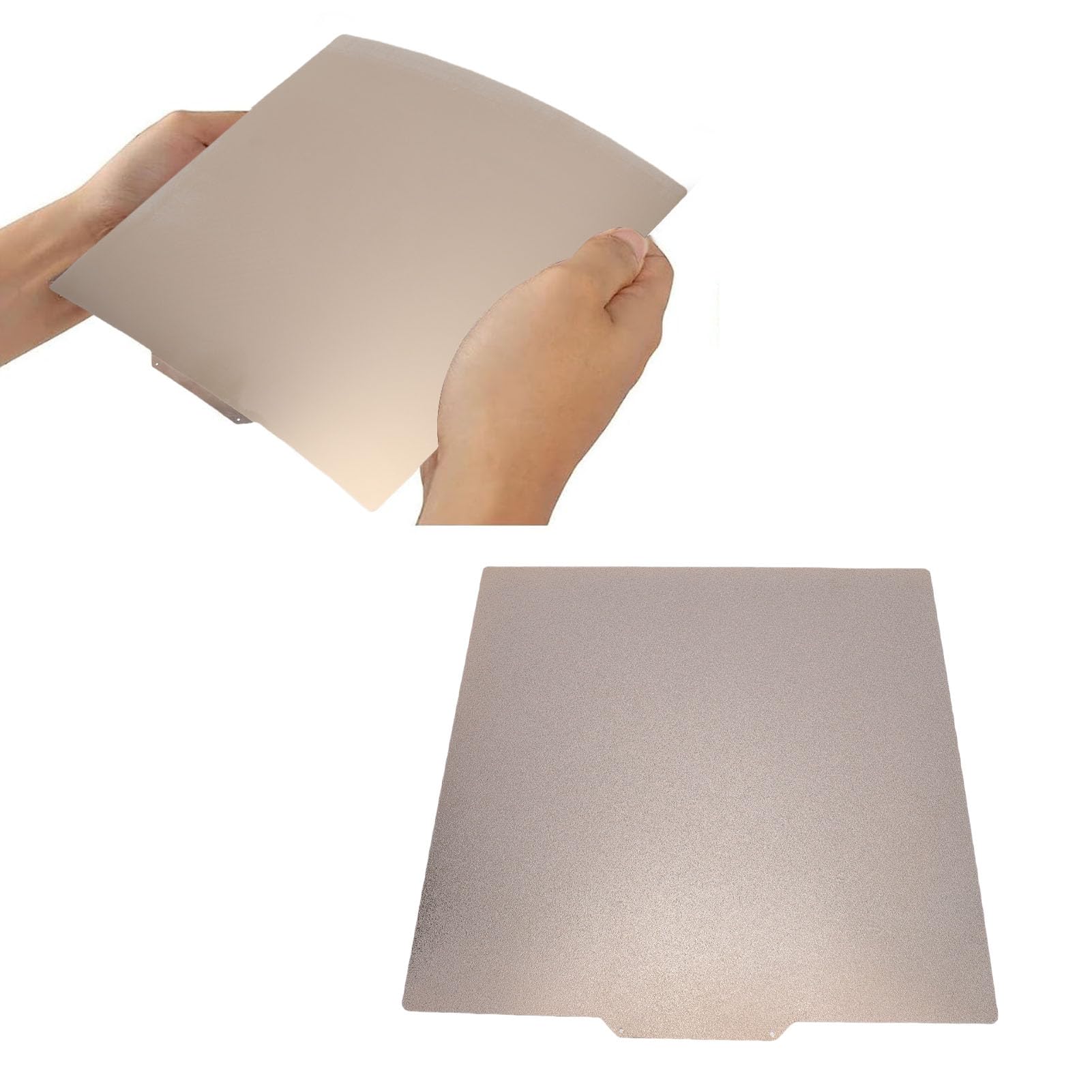 Generic Piastra di Costruzione Flessibile PEI Resistente Alle Alte Temperature Piattaforma Letto di Stampa 3D Bifacciale per Stampanti 3D Ender 3 Maximum e CR-10 V3 Texture Lucida 320x310 Mm