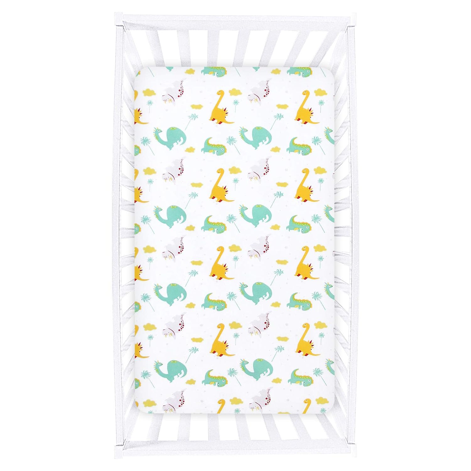 Dinosaur Crib Sheets for Boys Girls, Baby Crib Sheets Fit for Standard Crib, Soft and Breathable Microfiber Dinosaur Fitted Crib Sheets for Unisex Baby : Everything Else