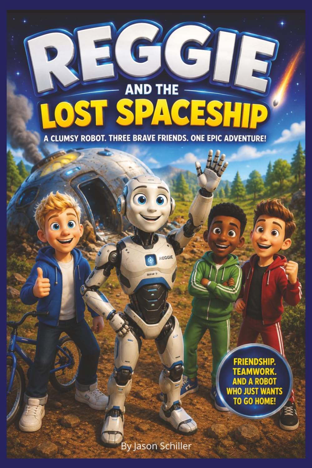 Reggie and the Lost Spaceship: A Lost Robot, 3 Friends, 1 Epic Adventure, Bedtime Story
