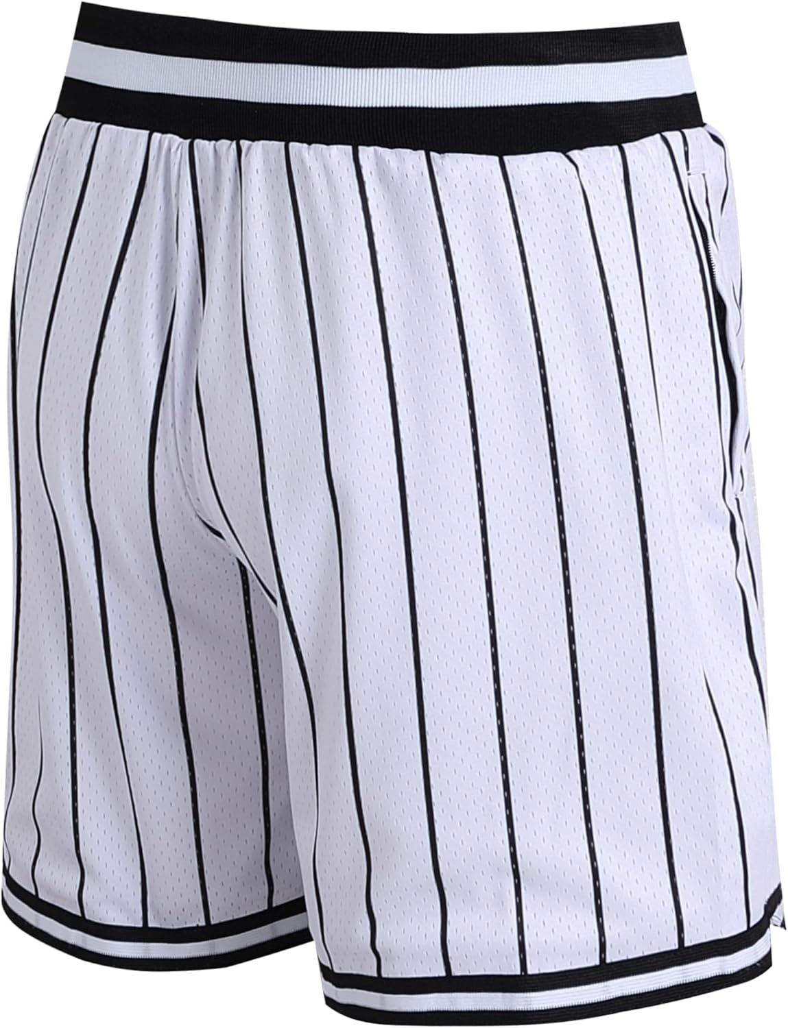 DEHANER Men's Basketball Shorts with Zip Pockets for Workout Gym Sports, Featuring Breathable Mesh Fabric - Image 2