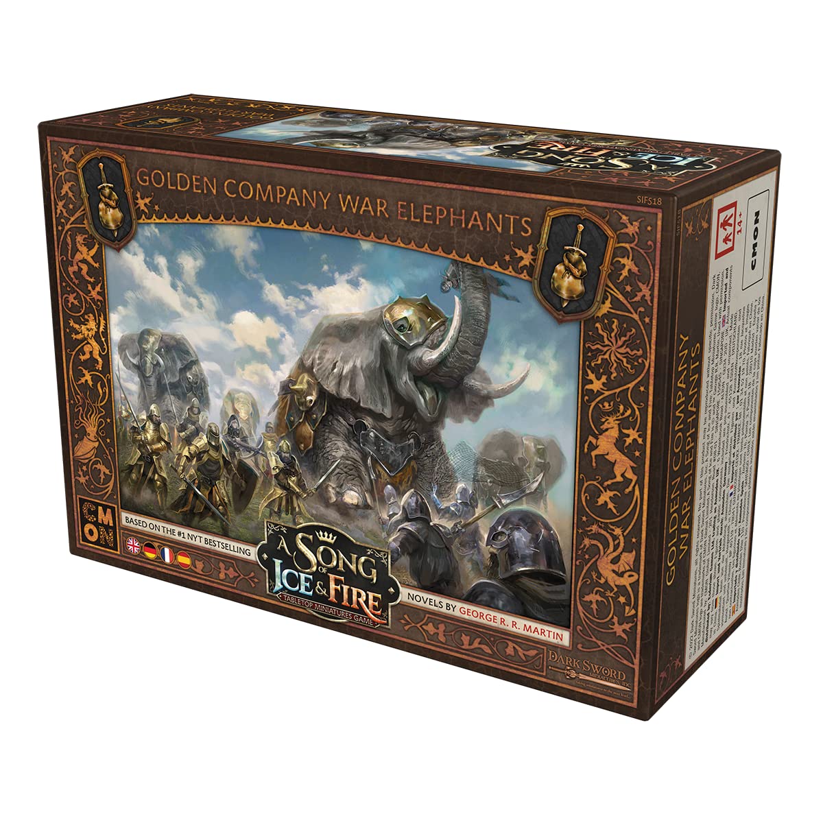 CMON Canción de Hielo y Fuego Elefantes de Guerra de la Compañía Dorada Juego de Miniaturas — view 5