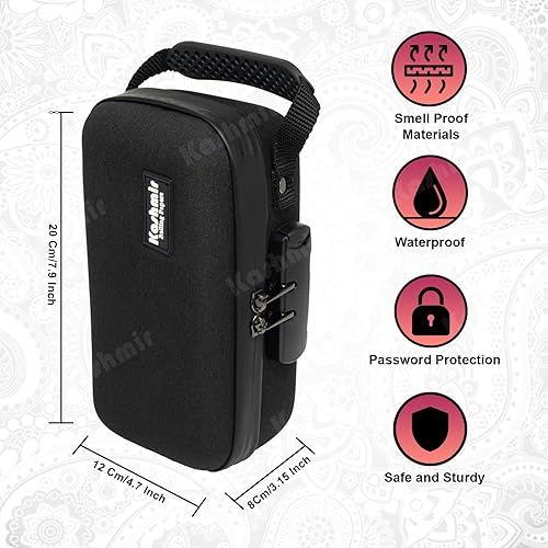 Miniatura 2 de Kashmir Bolsa y bolsa, Negro -, Estuche pequeño