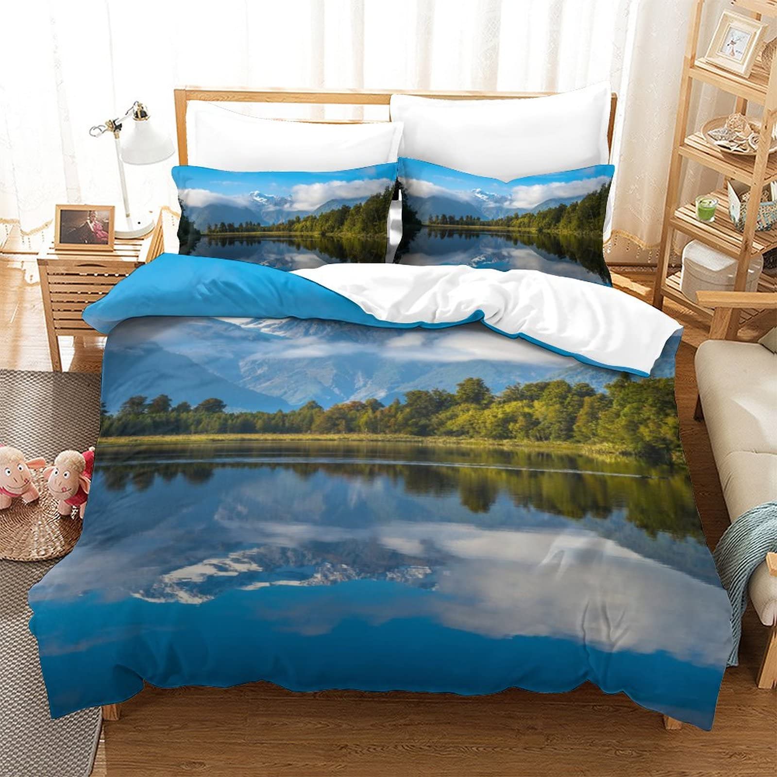 Housse de couette zippée Aoraki Mont Cook pour changer de lit facilement