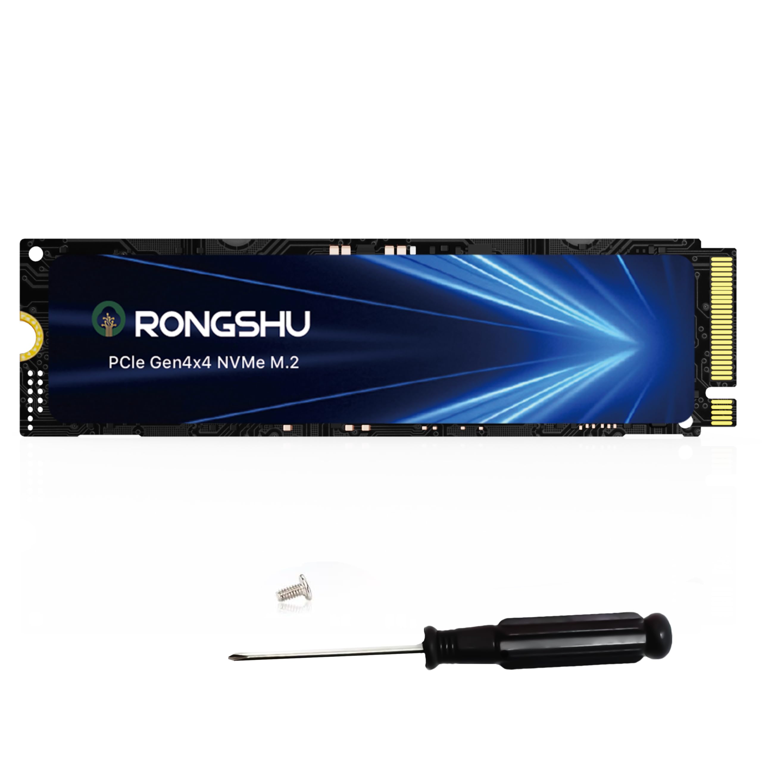NVMe SSD M.2 PCIe, wewnętrzny dysk SSD M.2 2280, pamięć 3D NAND TLC z technologią SLC Cache, kompatybilny z laptopami i komputerami stacjonarnymi (PCIE4.0-1TB Upgraded, 1, TB)