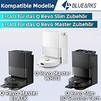Bluearks 26 részes kiegészítő szett Roborock Qrevo Master/Slim porszívóhoz - Kefe, szűrő, mop pad, oldalkefe, porzsák 2
