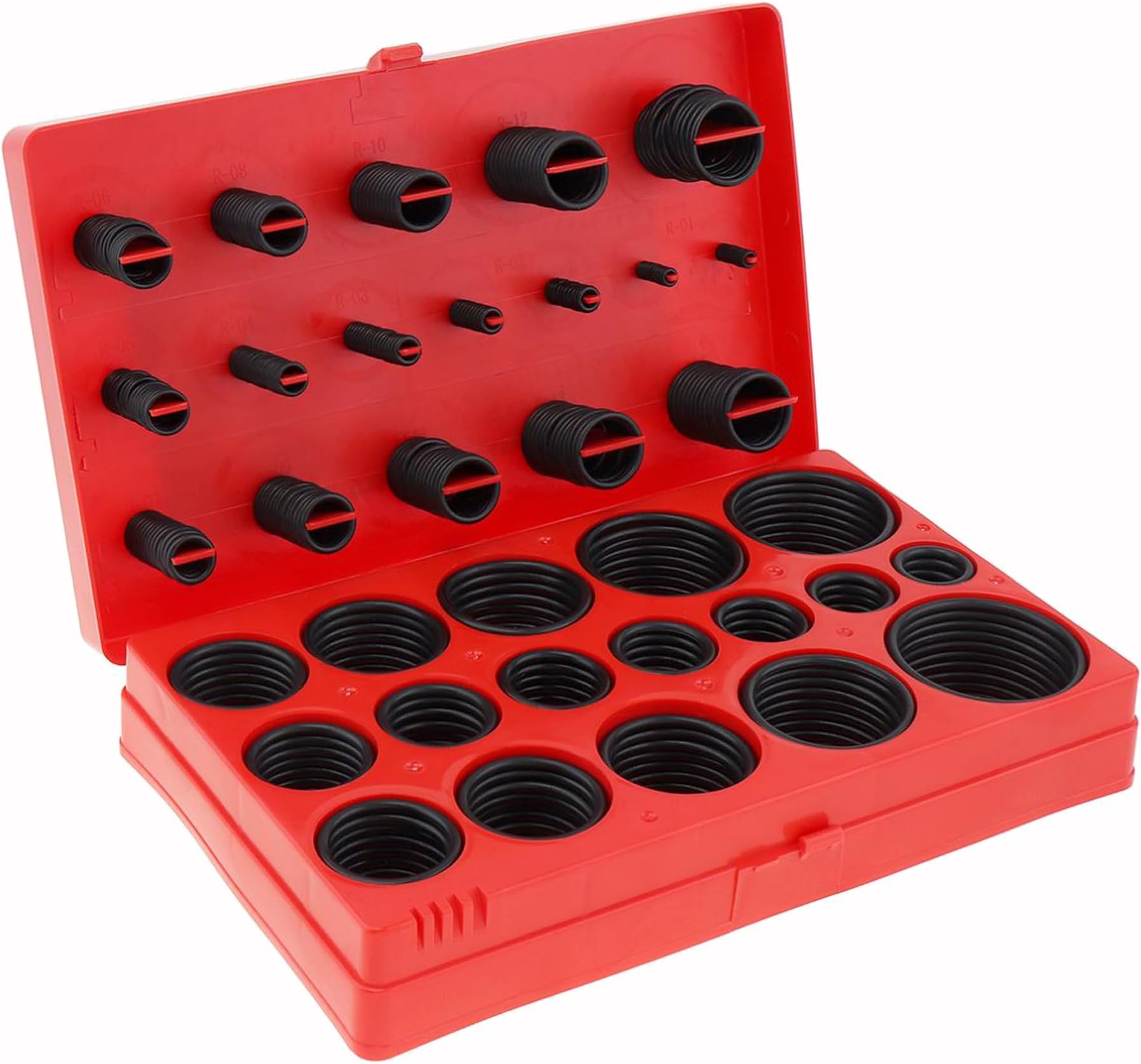KEWAYO 419 Pieces O-Ring Assortment Kit, 32 Sizes Metric NBR O-Ring Gasket Set, Universal Hydraulic Plumbing Washer Seal, for Plumbing, Mechanic, Automotive and Faucet Repair