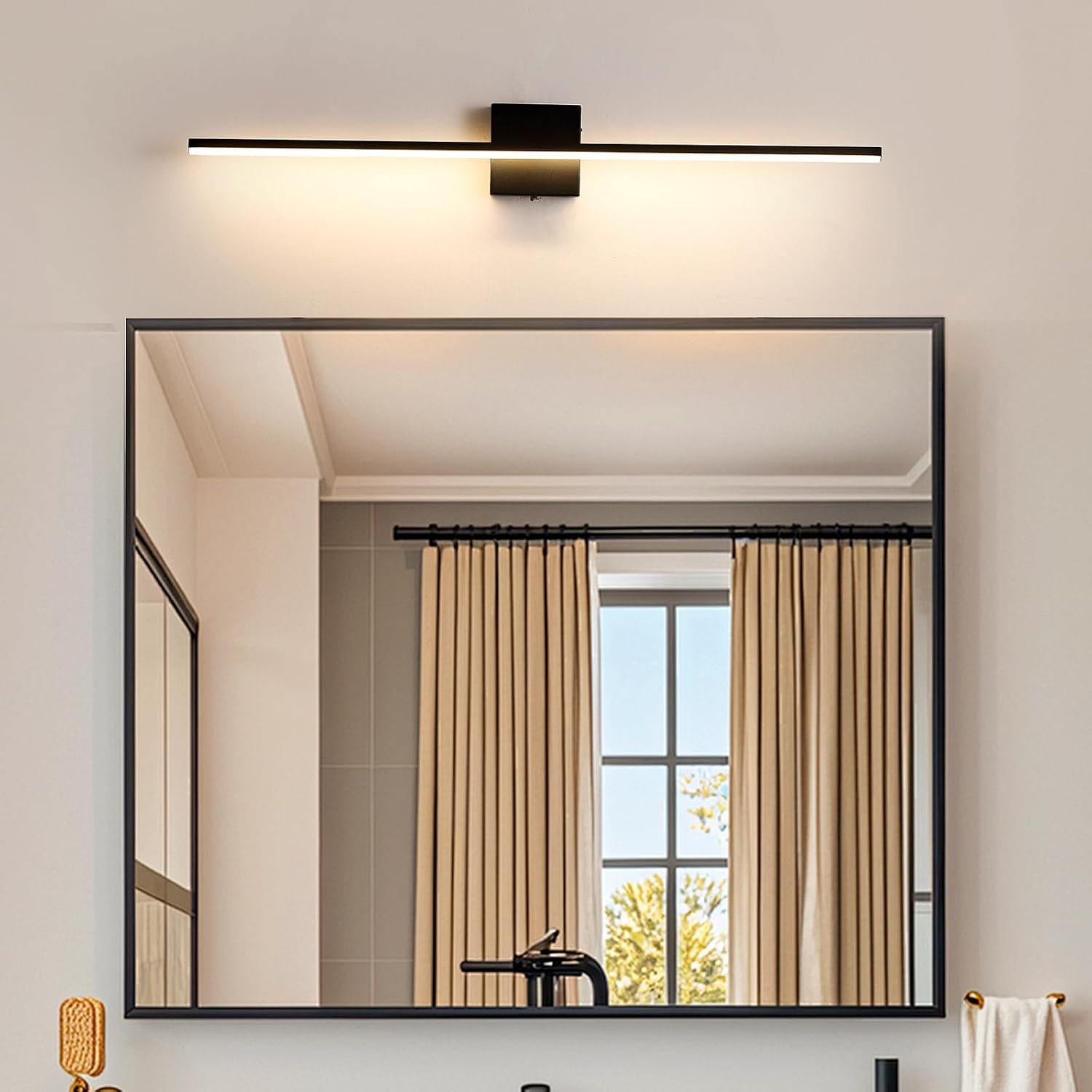 Modern Bathroom Vanity Light 32 Inch,Dimmable 5CCT LED image 3