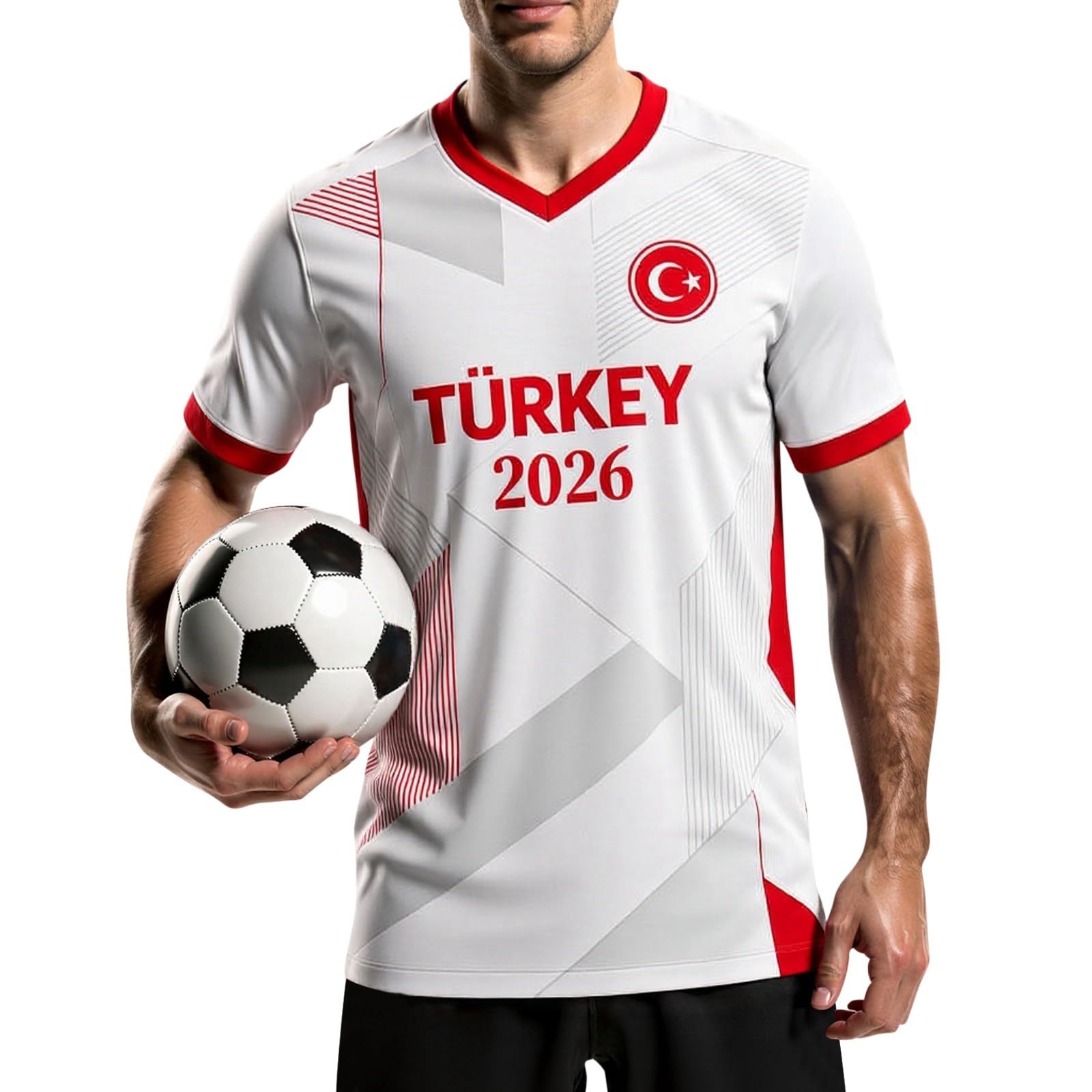 Turkey 2026 Football Jersey Men's National Team Soccer T-Shirt Sports Fan Gear