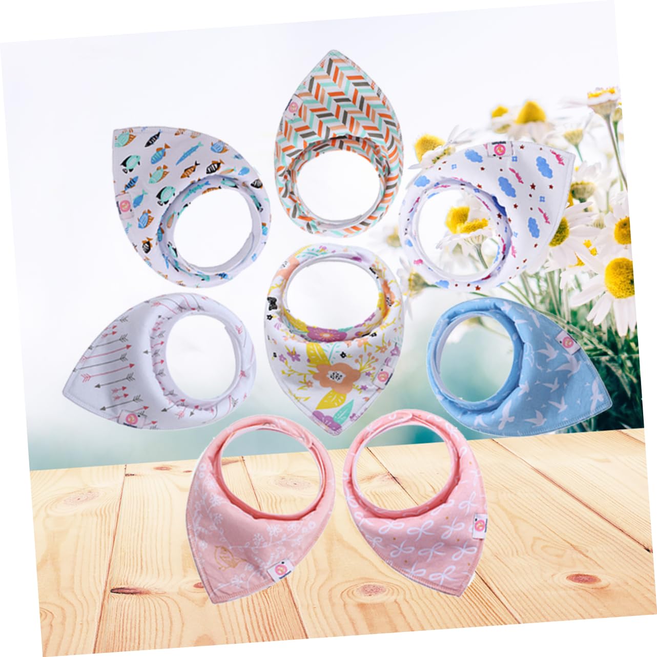 Toyvian 24 Piezas Babero De Dentición Babero Mordedor Accesorios Para Bebé Accesorios Babydoll os De Bebé os De Algodón os Unisex Turbante De os Infantiles
