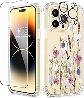 Vista 15 de GVIEWIN - Funda para iPhone 11 con protector de pantalla + protector de lente de cámara, cubierta protectora transparente suave de poliuretano